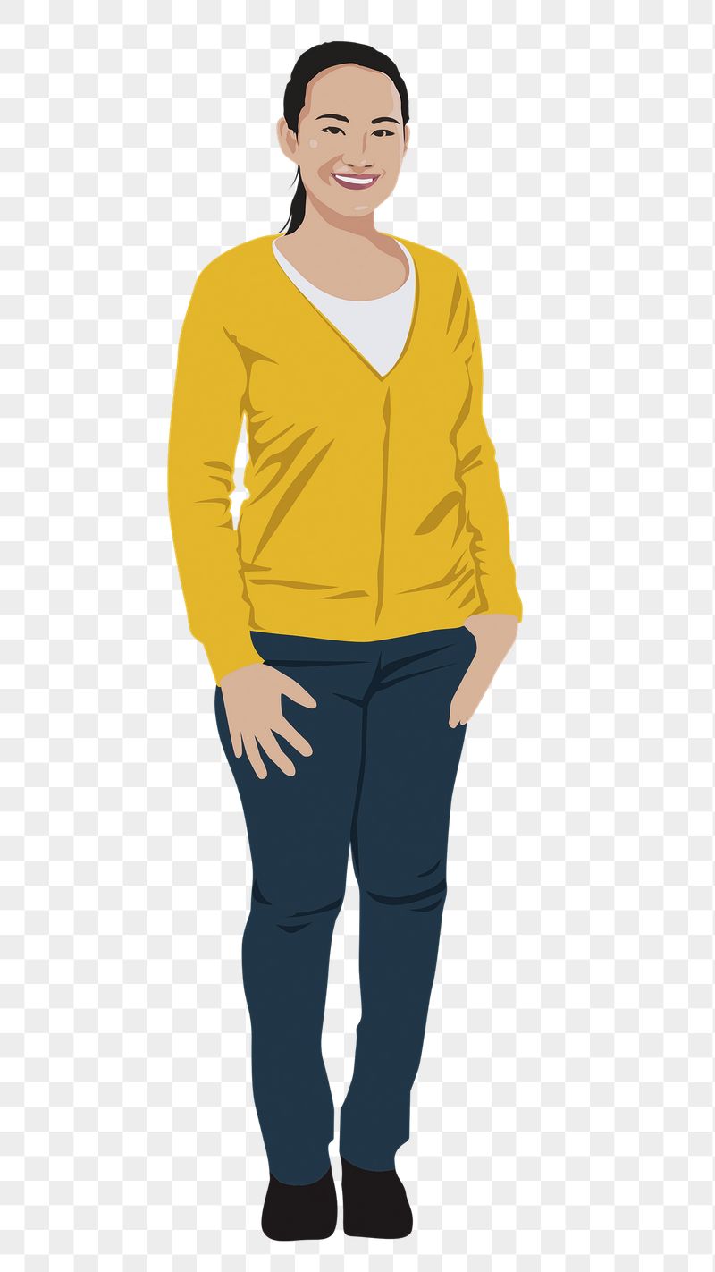 Asian woman png sticker, full | Free PNG - rawpixel