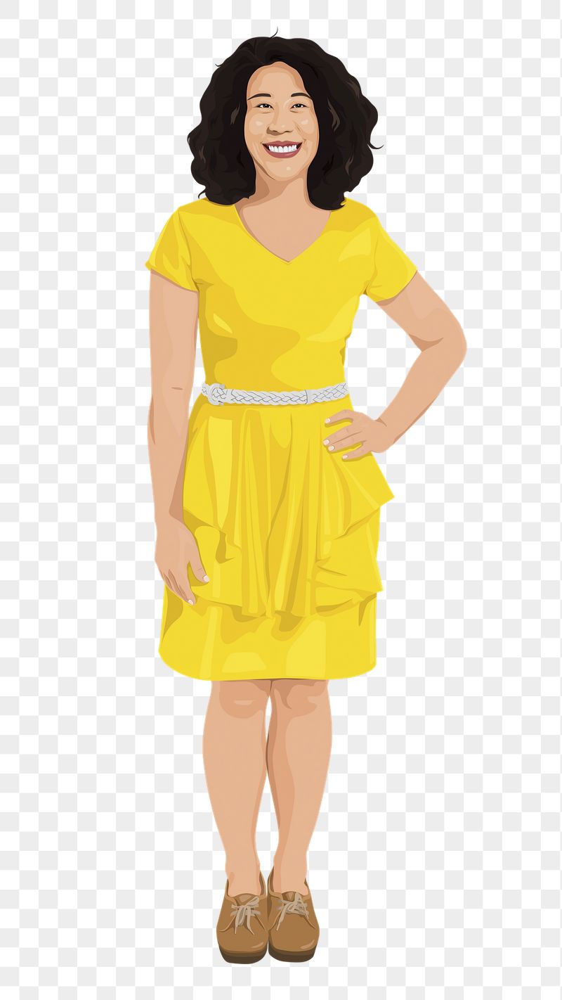 Asian woman png sticker, standing | Free PNG - rawpixel