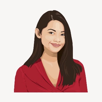 Asian woman sticker, portrait collage | Free Vector - rawpixel