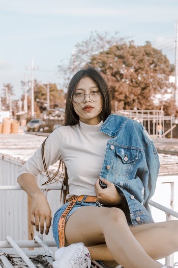 Asian Woman Wearing Eyewear