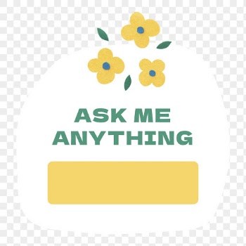 Ask me anything png badge, | Free PNG - rawpixel