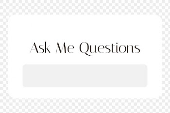 Ask me questions png badge, | Free PNG - rawpixel