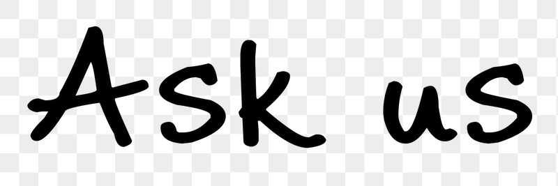 Ask us word png, simple | Free PNG - rawpixel