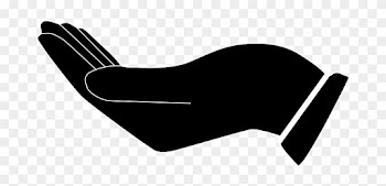 Asking Begging Cupped Giving Hands Human R - Cupped Hand Silhouette