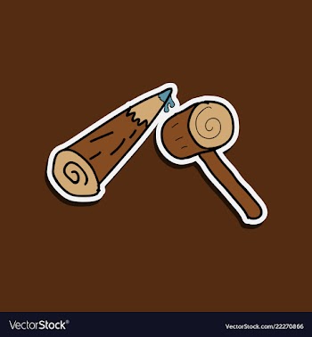 Aspen stake isolated wooden stick against vampires vector image