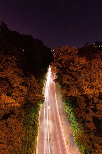 Asphalt Road Aerial View