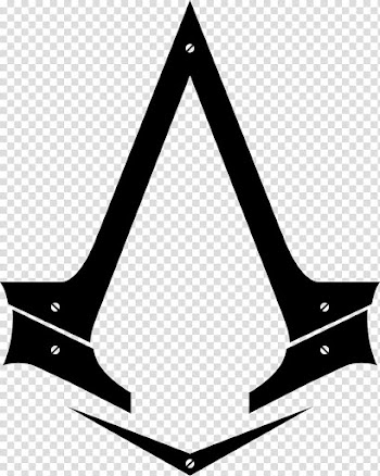 Assassin Creed Logo Resource , black and white abstract painting transparent background PNG clipart