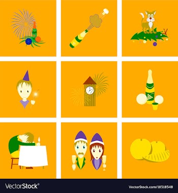 Assembly flat christmas celebration vector image