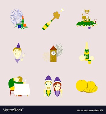 Assembly flat christmas celebration vector image