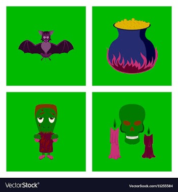 Assembly flat cute bat potion vector image
