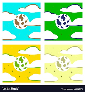 Assembly flat full moon sky vector image
