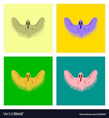 Assembly flat ghost vector image