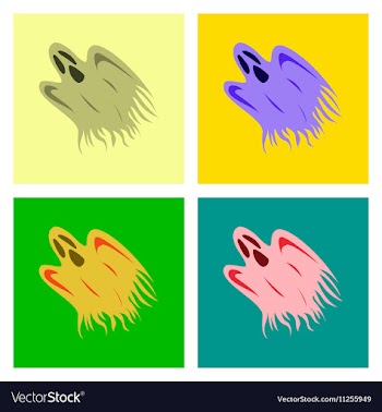 Assembly flat ghost vector image