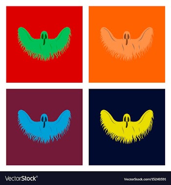 Assembly flat ghost vector image