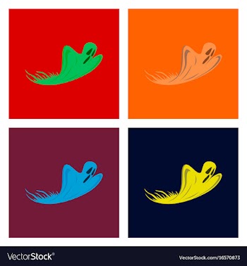 Assembly flat ghost vector image
