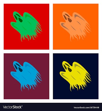 Assembly flat ghost vector image