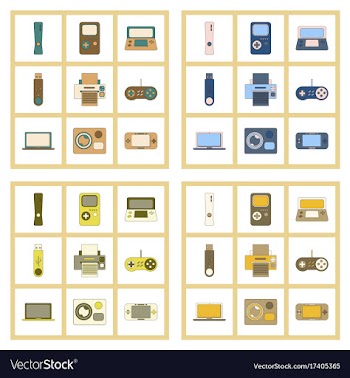 Assembly flat icon game console flash drive vector image