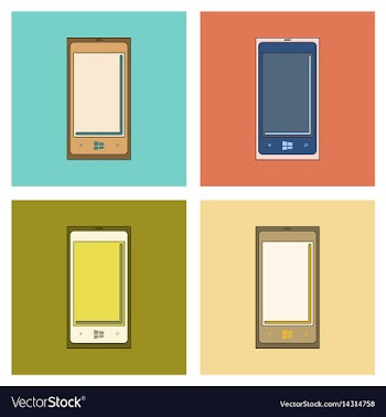 Assembly flat icon mobile phone vector image