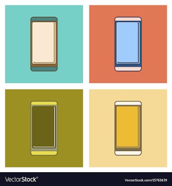 Assembly flat icon mobile phone vector image
