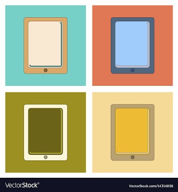 Assembly flat icon tablet gadget vector image