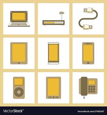 Assembly flat icon wi fi modem mobile phone vector image