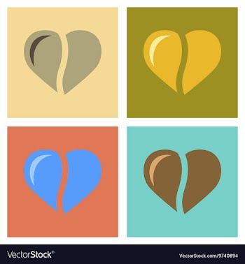 Assembly flat icons coffee bean heart vector image