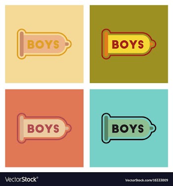 Assembly flat icons condom contraceptive vector image