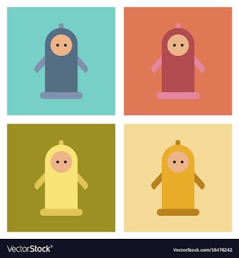 Assembly flat icons condom contraceptive vector image