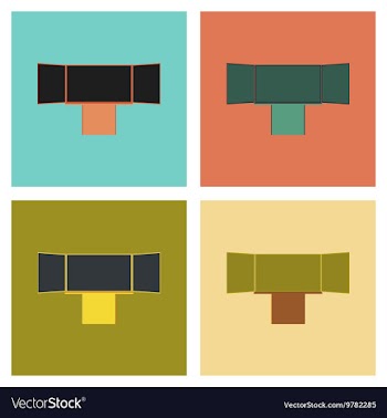 Assembly flat icons education blackboard vector image
