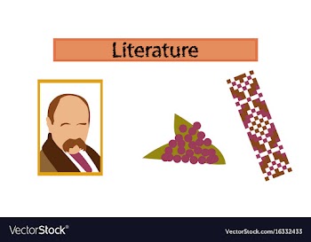 Assembly flat icons education ukrainian portrait vector image