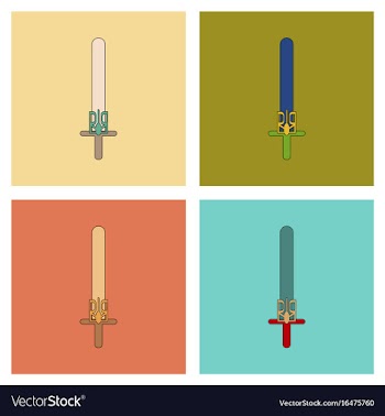 Assembly flat icons emblem of ukraine vector image