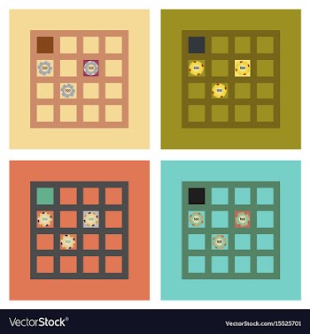 Assembly flat icons game poker table vector image