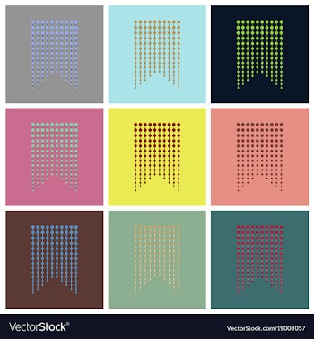 Assembly flat icons garland vector image