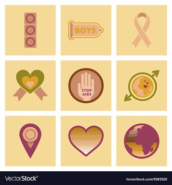 Assembly flat icons gay symbols vector image