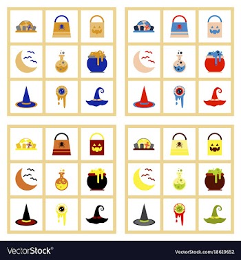 Assembly flat icons halloween bag potion bottle vector image