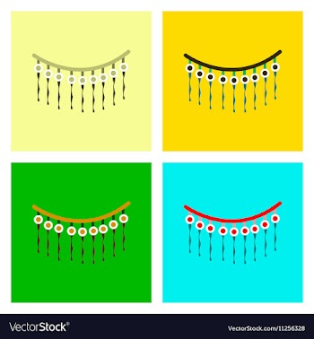 Assembly flat icons halloween garland vector image