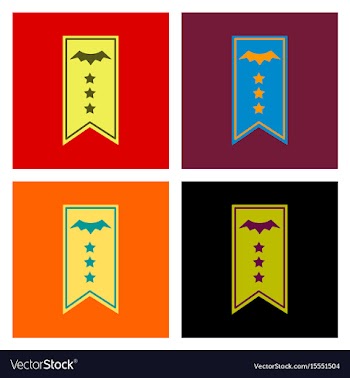 Assembly flat icons halloween garland vector image