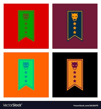 Assembly flat icons halloween garland vector image