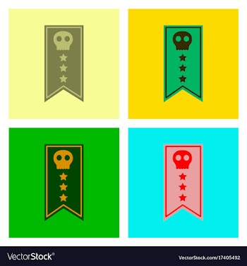 Assembly flat icons halloween garland vector image