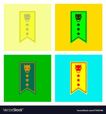 Assembly flat icons halloween garland vector image
