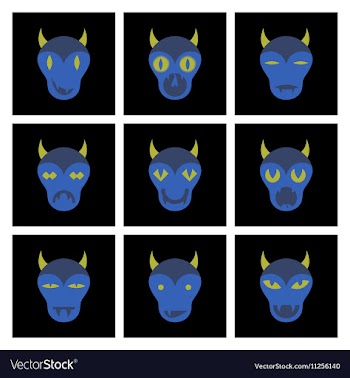 Assembly flat icons halloween monster vector image