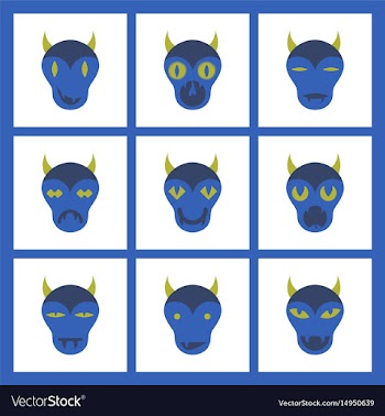 Assembly flat icons halloween monster vector image