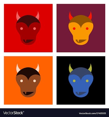 Assembly flat icons halloween monster vector image