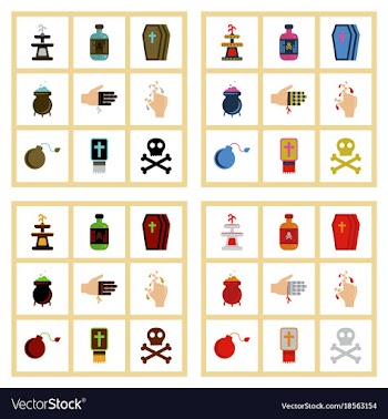 Assembly flat icons halloween symbols vector image