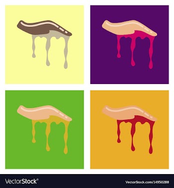 Assembly flat icons halloween zombie hand vector image