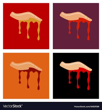 Assembly flat icons halloween zombie hand vector image
