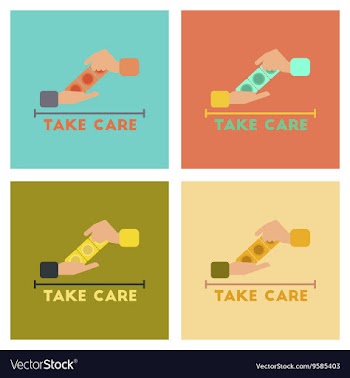 Assembly flat icons hand condoms vector image