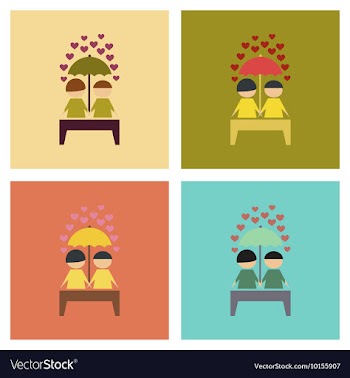 Assembly flat icons homosexual gays lovers vector image