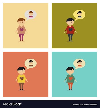 Assembly flat icons homosexual gays lovers vector image
