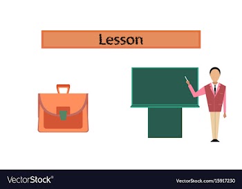 Assembly flat icons male teacher vector image